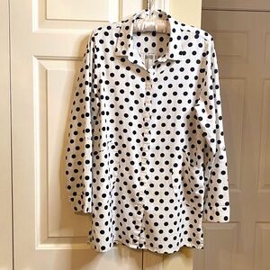 For Cynthia Shirt, Ivory & Black, Size